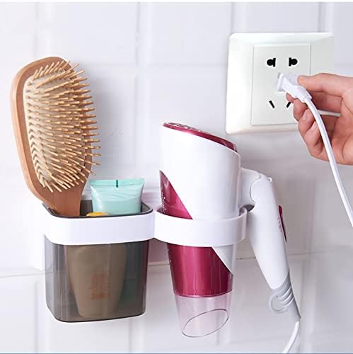 PMUYBHF Cabelador de cabelo Montador de parede Rack de armazenamento de secador de parede para banheiro