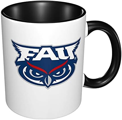 Logotipo da Universidade Atlântica da Flórida grande caneca de café em cerâmica, xícara de chá
