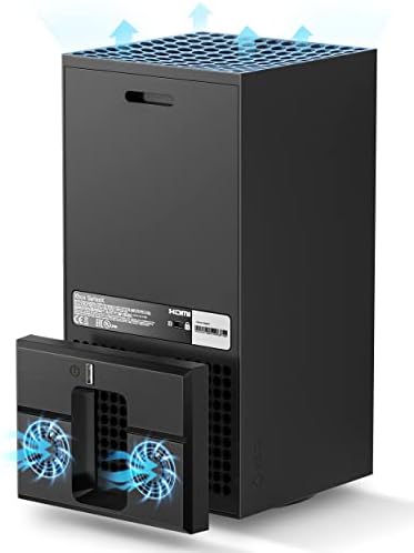 Ventilador de resfriamento para Xbox Series X com 7 tipos de luz RGB, sistema de resfriamento