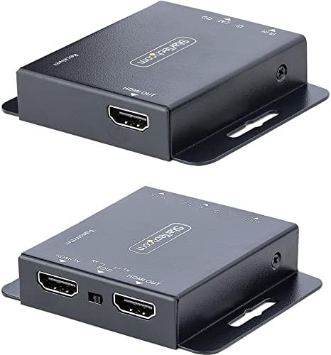 Startech.com 4K Extender sobre CAT6/CAT5 Ethernet Cable, 4K 30Hz ou 1080p 60Hz Extensor de vídeo, HDMI sobre cabo