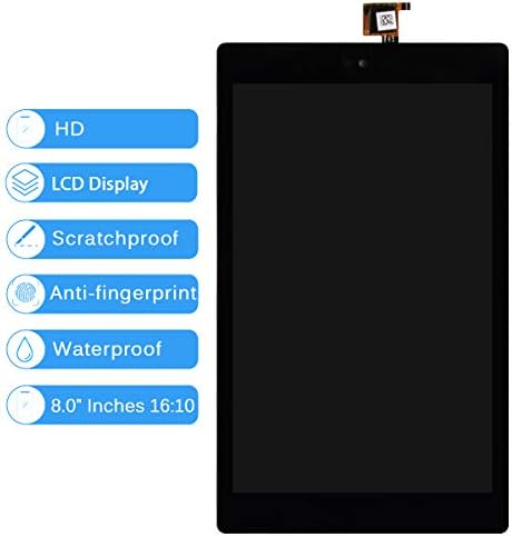 Substituição de tela para Kindle Fire HD8 HD 8 8ª geração 2018 L5S83A LCD Display Touch Screen Digitalizer
