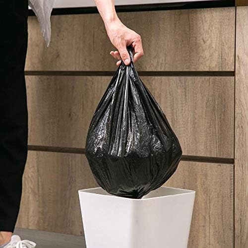 Liao liao 100pcs grandes sacos de lixo pretos espetados de resíduos ambientais descartáveis ​​Sacos
