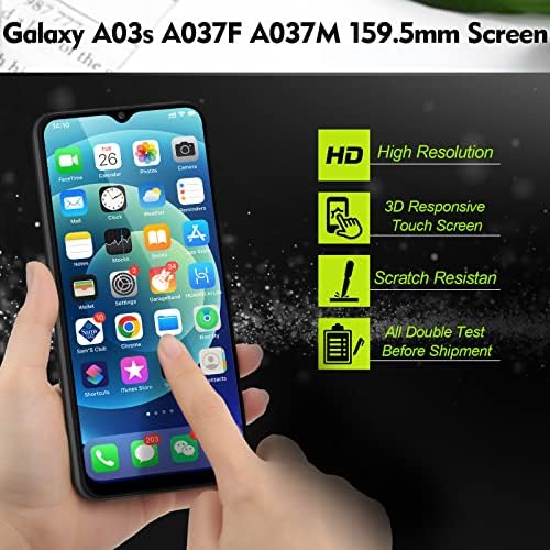 Substituição da tela OCOLOR para o Samsung Galaxy A03S A037F A037M 159,5mm 6,5 LCD Display Touch