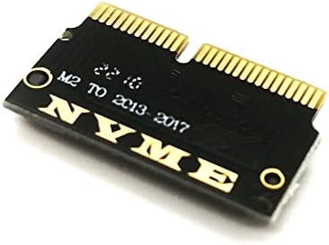 Nockchawon M.2 NVME SSD Adaptador de conversão, NGFF M.2 NGFF M-key AHCI SSD Card para atualizar o MacBook