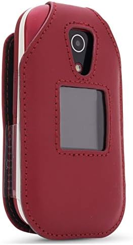 Caixa de couro para celular de consumidor Doro 7050, Tracfone Doro 7050L Flip Phone - Recursos: