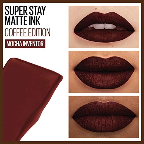 Maybelline New York Superstay Matte Ink Liquid Lipstick, Coffee Edition, Chai Genius, 0,17 onça