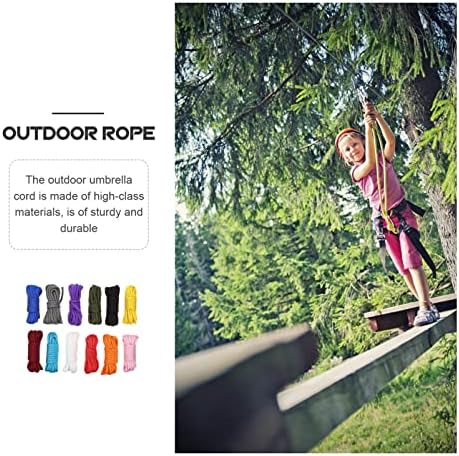 Besportble 12 rolls guarda-chuva Sobrevivência Sordaçada linhas de corda corda cordas Cords Segurança Crie