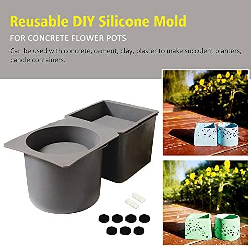 Moldes de silicone para panelas de plantador de flores de concreto