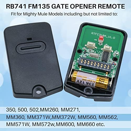 RB741 FM135 Atualizado trabalhos remotos para o controle do transmissor de abridor de portão Mighty