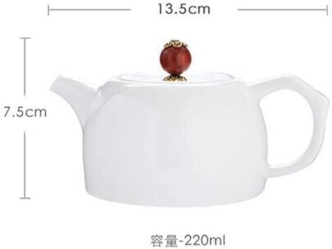 Paynan 220 ml de porcelana branca bule kung fu conjunto de chá doméstico handmade xi shi pote