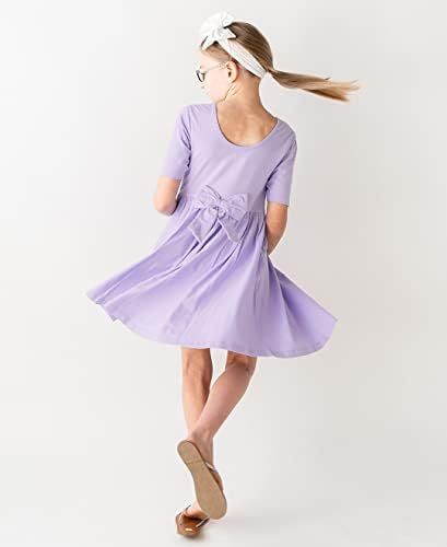 RuffleButts® Baby/Criandler Girls Knit Twirl Dress