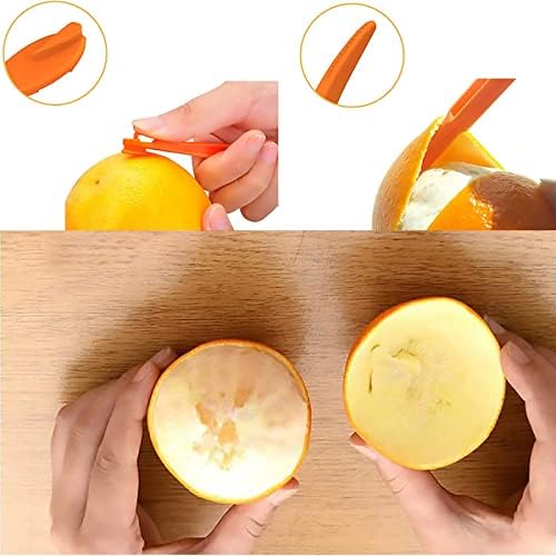 10pcs Citruses laranja descascam os cítricos de removedor cofres de plástico cortador de limão