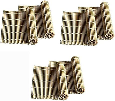JapanBargain, conjunto de 6 sushi roller sushi tapetes de bambu sushi rolling tapetes de sushi fabricante,