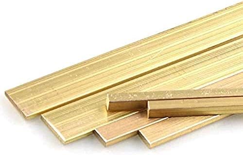 Zhengyyuu Brass Plate Brass Row H62 Condutividade térmica Diy Artes Crafts Diário Use a placa de folha de cobre