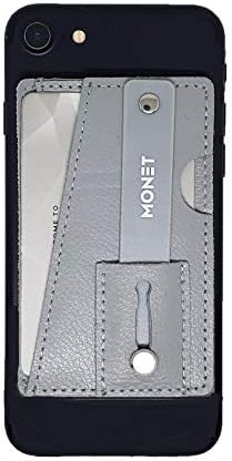 Monet Wallet Phone Grip Kickstand, cinza claro