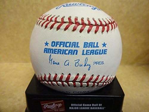 Mo Vaughn Red Sox/Angels assinado A.L. Baseball com CoA
