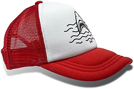 Baby, Criança, e Kids Trucker Hat - Shark no Red Hat