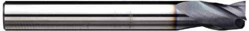 Melin Tool EMG35-M-M-M Square Nariz Mill, métrica, acabamento de monocamada Altin, hélice de 35 graus, 3 flautas, 51 mm de comprimento total, diâmetro de corte de 4 mm, diâmetro de haste de 4 mm de 4 mm