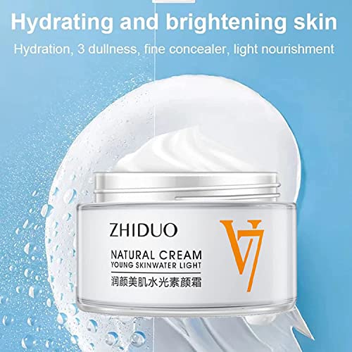 Sliftistle Zhiduo Creme natural Luz de água da pele jovem, creme hidratante de tom-up, Tone Up Cream