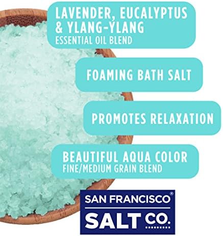 Saltos de banho de espuma de harmonia - 2 lb. Bolsa de luxo da São Francisco Salt Company
