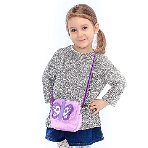 Deekey Girls Girls Bolsas de princesa fofas - Toddler Mini Crossbody Bolsas de ombro Bolsas de Mensageiros Toys