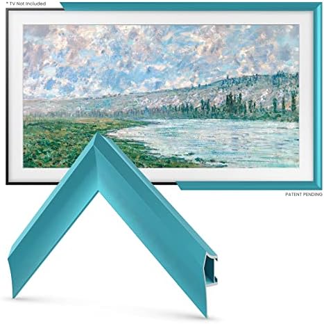Déco TV Frames Alloy Prismatic - Bolinho turquesa compatível apenas com a Samsung the Frame TV