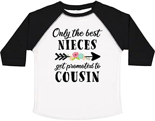 Inktastic Somente as melhores sobrinhas são promovidas à camiseta do primo Toddler