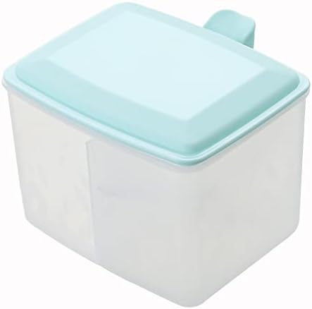 Recipiente de tempero LMAHAP, caixa de tempero de cozinha jarra de tempero de grade dupla quadrada com caixa de