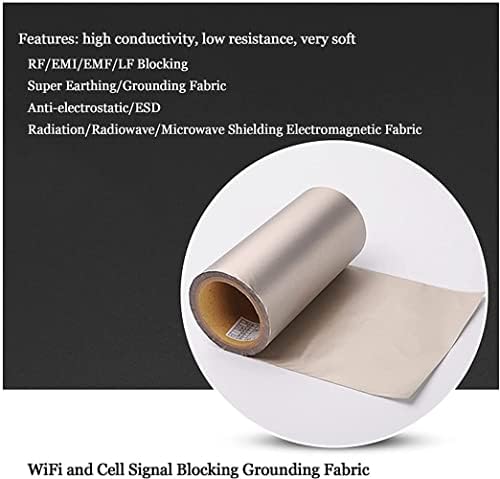 Tecido de proteção contra radiação RFID WZGLOD, material de bloqueio de sinal de rf de blocking rfid