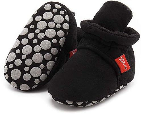 Bellocasa Infant Baby Garotas meninas Conciências de lã de lã Fique nos chinelos de sapateiros macios de