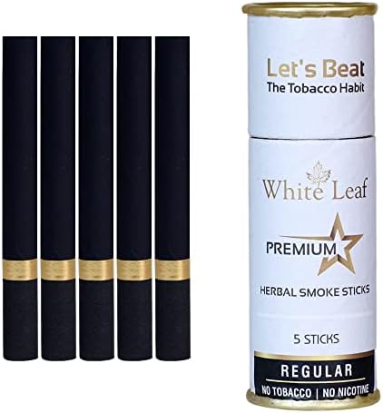 Cigarros de fumaça premium de folhas de folhas brancas - tabaco e nicotina livre - ajuda a parar