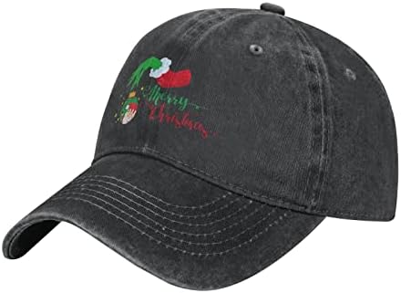 Capinho de beisebol simples de Feliz Natal, Retro Ajustável Chapéus de pai para homens/mulheres