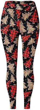Leggings for Women Casual Christmas Pattern Stret High Caists Floral Pances Impresso Yoga Christmas