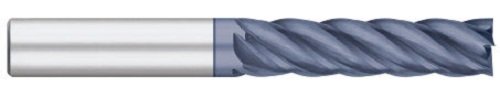 Titan TC25902 Solid CarboneD Vi-Pro Variável Índice Fim do moinho, comprimento longo, 5 flauta, extremidade