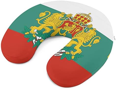 Bandeira búlgara Bandeira Pillow Cheft e pescoço suportam a memória de almofada em forma de cabeça