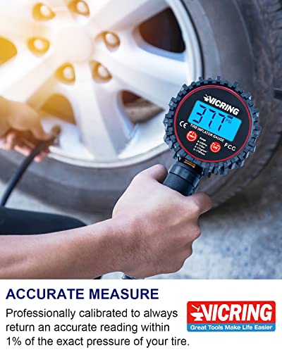 Medidor de pressão do pneu Medidor de pneu digital Compressor de ar Acesso ao inflador de pneus 250