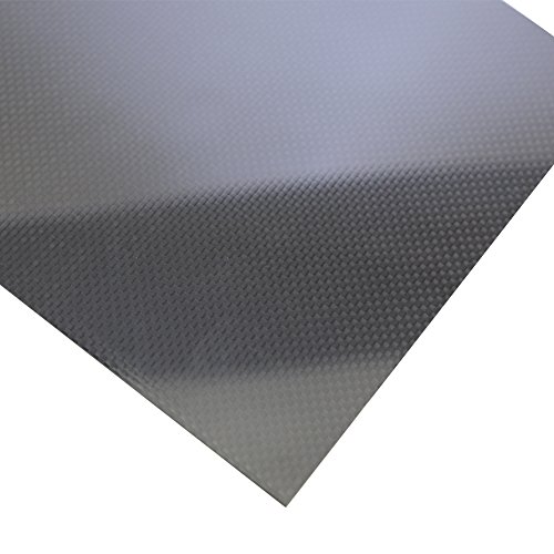 Shina 1pc 1x400x500mm 3k folha de placa de fibra de carbono Folha de 1 mm de espessura superfície