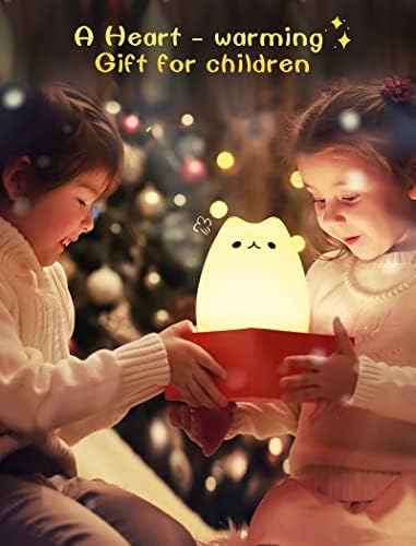 Chwares Night Light for Kids, Luzes noturnas do berçário com bateria, abajur de 7 colorido, decoração de quarto,