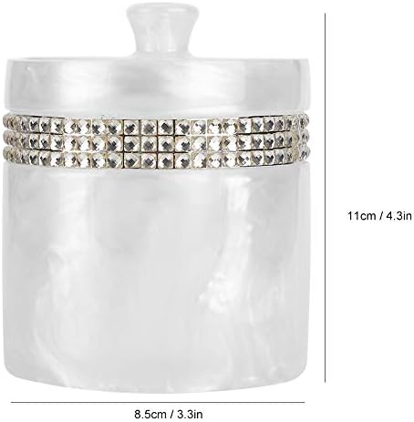 Caixa de jóias da caixa de cotonete Caixa de armazenamento de jóias Resina inovadora multifuncional
