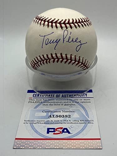Tony Perez Cincinnati Reds assinou autógrafo oficial MLB Baseball PSA DNA *82 - Bolalls autografados