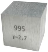 Cubo de titânio 1 elemento de titânio cubo de metal para coleta de elementos Coleção de tabela periódica