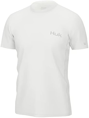 Ícone masculino Huk x manga curta, camisa de pesca com proteção solar