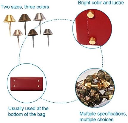 Fashewelry 120pcs 4 cores Metal Spike Cone Bottom Stud Rivetes 20mm 24mm Mistura de bolsa colorida Bola