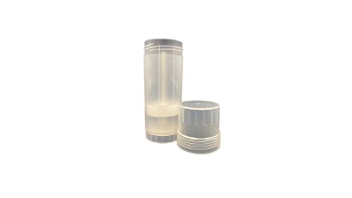 Recipiente de desodorante redondo natural - vazio - 2 onças - Twist -up Reabilable Plástico Tubo