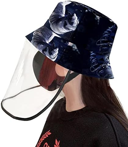 Chapéu de proteção para adultos com escudo facial, chapéu de pescador anti sun tap, universo espacial