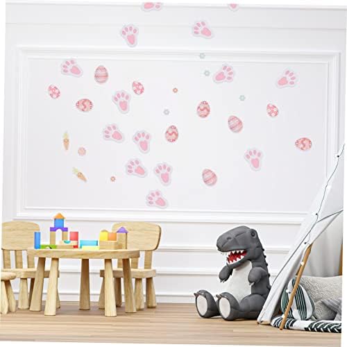 Cabilock 1 lençol coelho adesivo de parede adesiva adesivos de parede para crianças folhas de adesivo de decoração