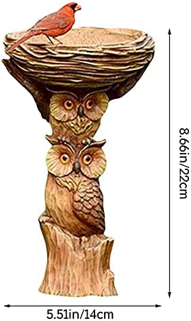 NSQFKALL Hight Decor Owl Cartoon Gráfico Altura Régua Crianças adesivo de parede Decoração de