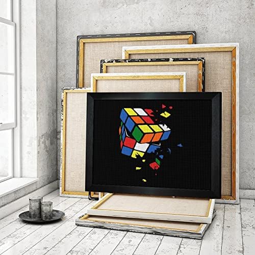 Kits de pintura de diamante Magic Cube Picture Frame 5D DIY Drill Full Drill Rhinestone Arts Decoração