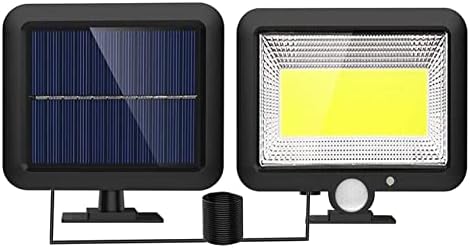 Holitina 100 COB LED LED Pátio de luz solar Sensor de movimento solar Lâmpada de parede solar 3 Modos de