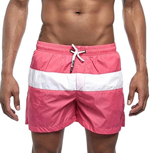 Mass Board Shorts roupas de banho de banho rápido de cintura elástica seca esportes esportes com estampa